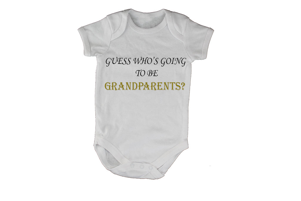 Guess who are going to be Grandparents? Coming Soon - baby onesie