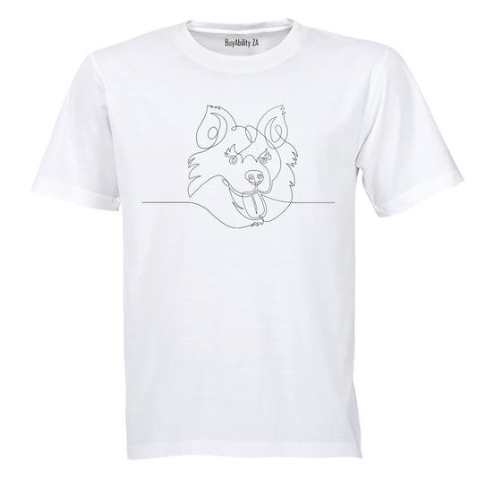 Australian Shepherd Illustration - Adults - T-Shirt