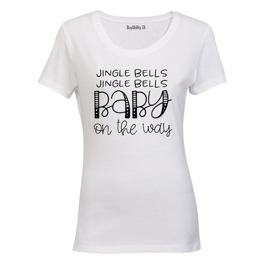 Baby On The Way - Christmas - Ladies - T-Shirt