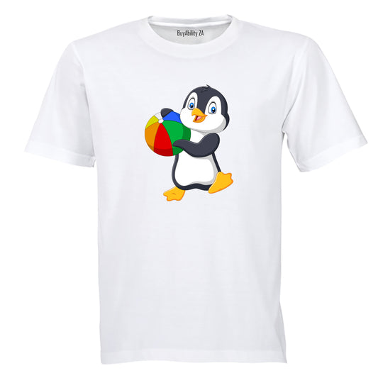 Beach Ball Penguin - Kids T-Shirt