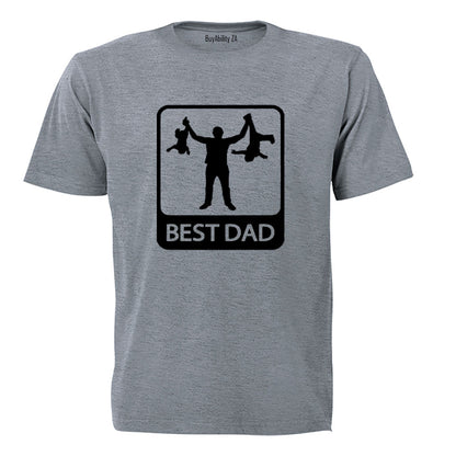 Best Dad with Kids - Adults - T-Shirt