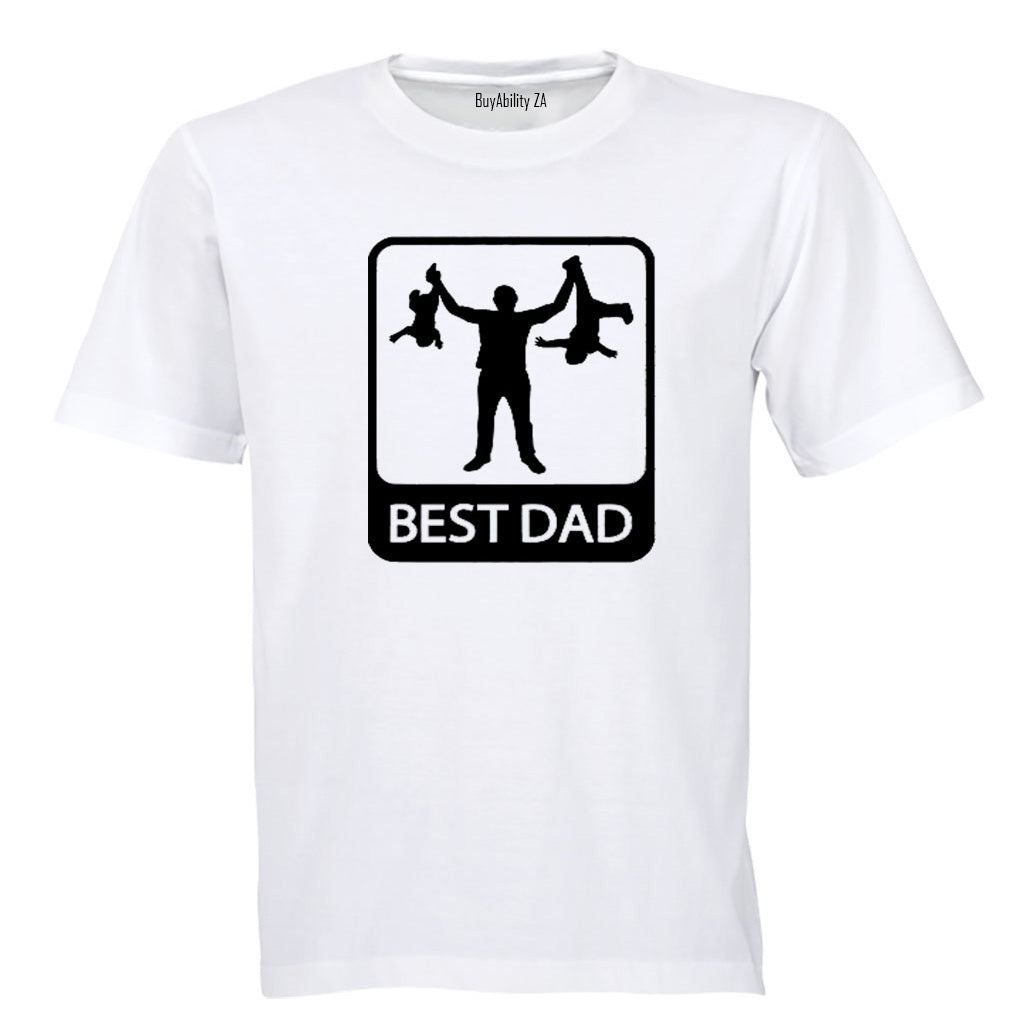 Best Dad with Kids - Adults - T-Shirt