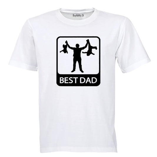 Best Dad with Kids - Adults - T-Shirt