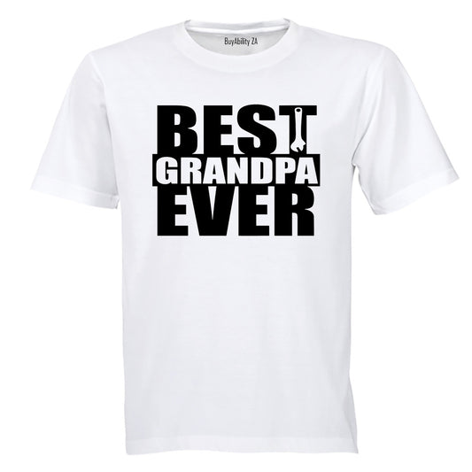 Best Grandpa Ever - Spanner - Adults - T-Shirt