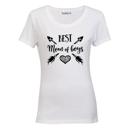 Best MOM of Boys - Ladies - T-Shirt