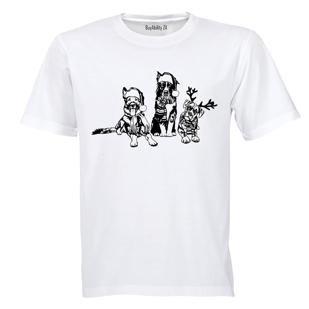 Christmas Dogs - Adults - T-Shirt