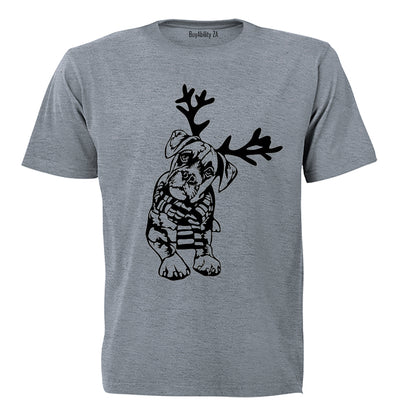 Christmas Reindeer Dog - Adults - T-Shirt