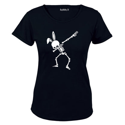 Dabbing Easter Skeleton - Ladies - T-Shirt