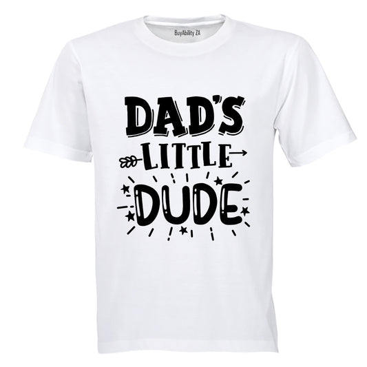 Dad's Little Dude - Bold - Kids T-Shirt