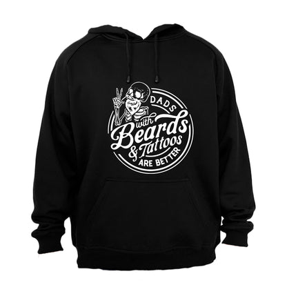 Dads - Beards and Tattoos - Hoodie - BuyAbility South Africa