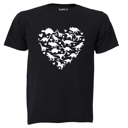 Dinosaur Heart - Adults - T-Shirt