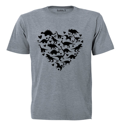 Dinosaur Heart - Adults - T-Shirt