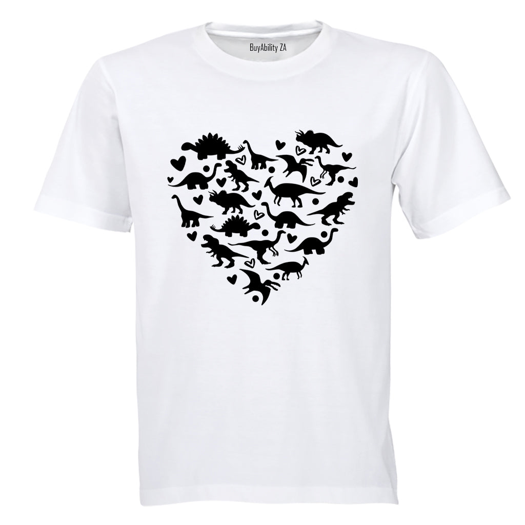 Dinosaur Heart - Adults - T-Shirt