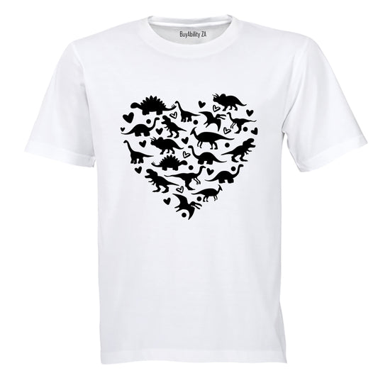 Dinosaur Heart - Adults - T-Shirt