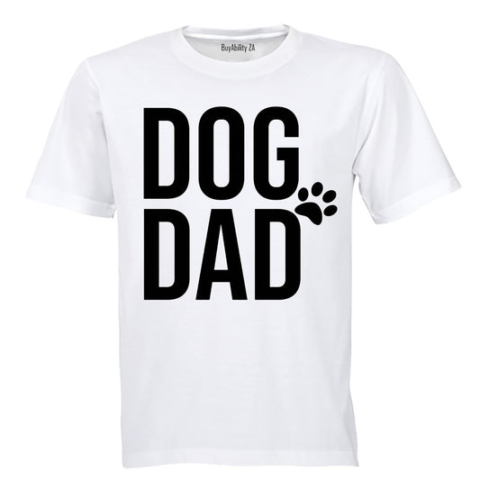 Dog Dad - Side Paw - Adults - T-Shirt