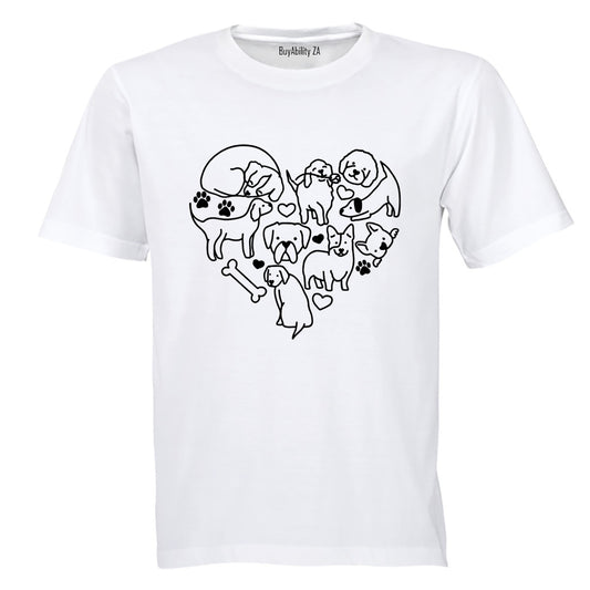 Dog Heart - Adults - T-Shirt