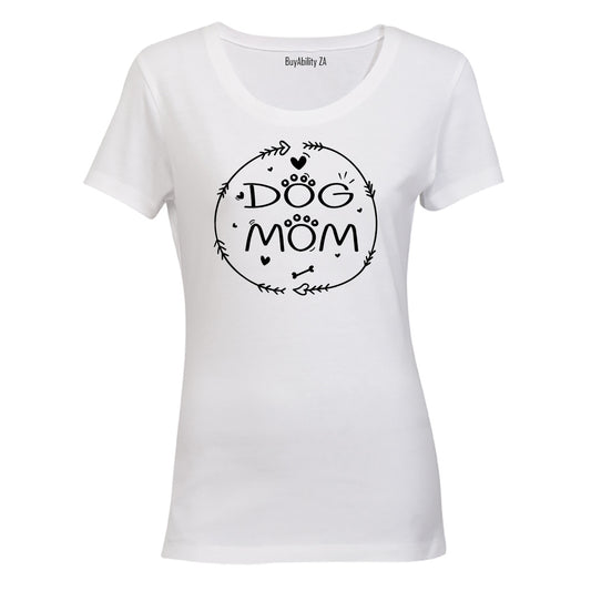 Dog Mom - Circular - Ladies - T-Shirt