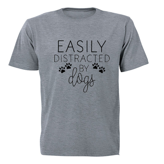 Easily Distracted by DOGS - Adults - T-Shirt - BuyAbility South Africa