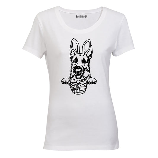 Easter German Shepherd - Ladies - T-Shirt