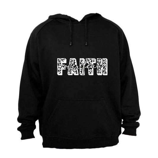 Faith Over Fear - Leopard Print - Hoodie - BuyAbility South Africa