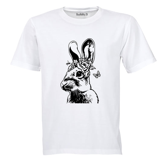 Floral Bunny - Easter - Kids T-Shirt