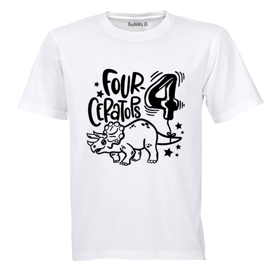 Four - ceratops Dinosaur - Kids T-Shirt