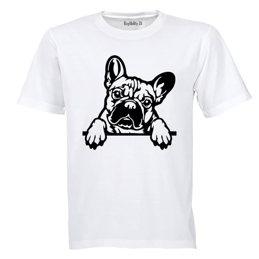 French Bulldog - Peeking - Kids T-Shirt