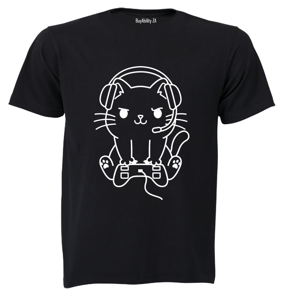 Gamer Cat - Adults - T-Shirt