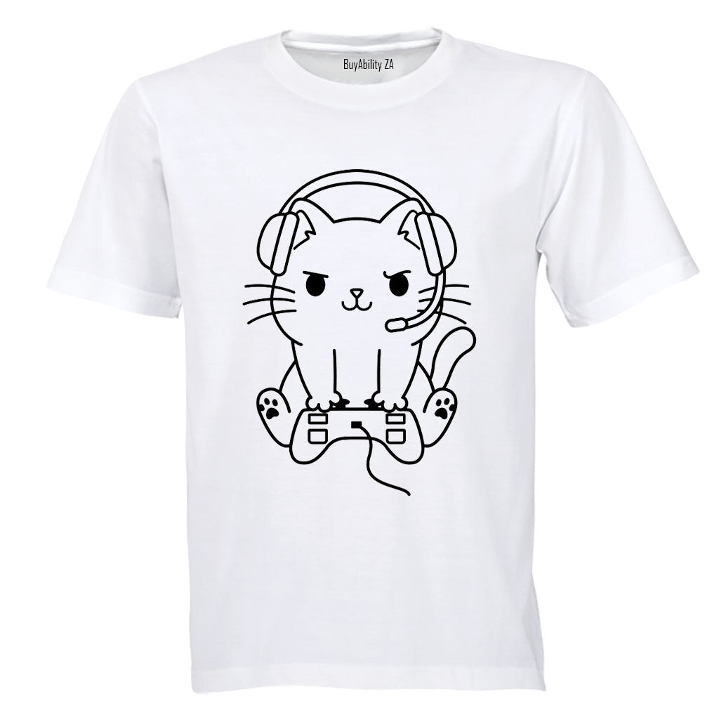 Gamer Cat - Adults - T-Shirt