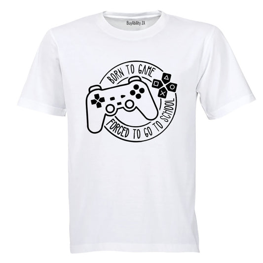 Gamer - Forced to Go to School - Kids T-Shirt