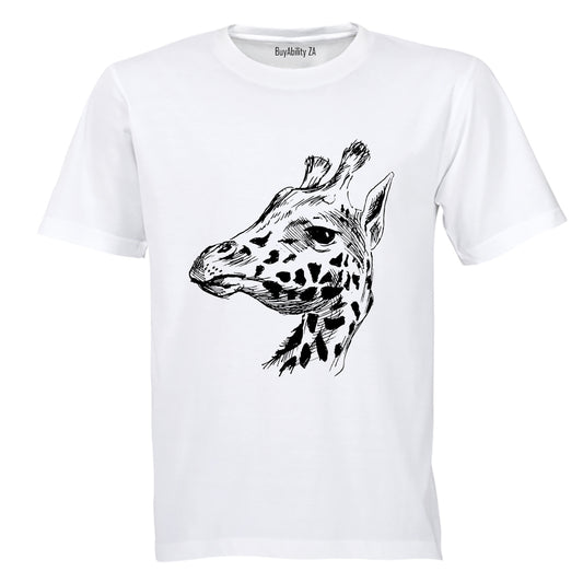 Giraffe Sketch - Kids T-Shirt