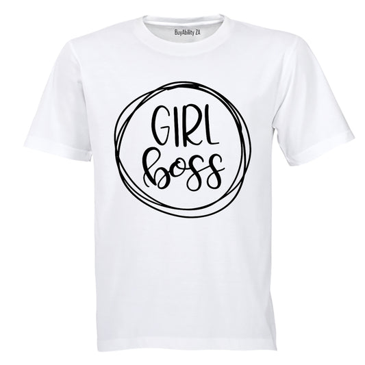 Girl Boss - Circular Design - Kids T-Shirt