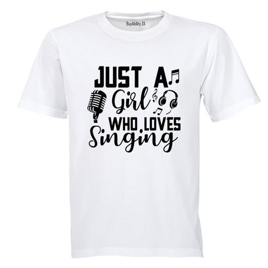 Girl Who Loves Singing - Kids T-Shirt