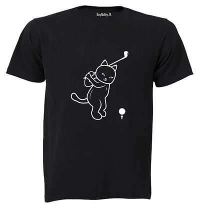 Golf Cat - Adults - T-Shirt