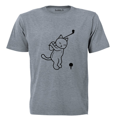 Golf Cat - Adults - T-Shirt