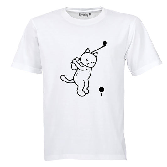 Golf Cat - Adults - T-Shirt