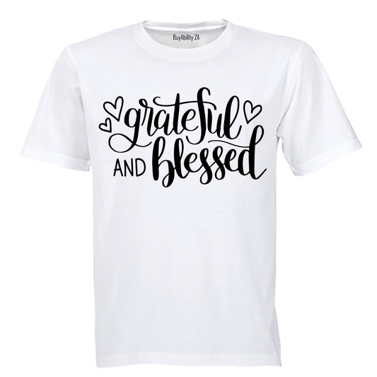 Grateful and Blessed - Kids T-Shirt