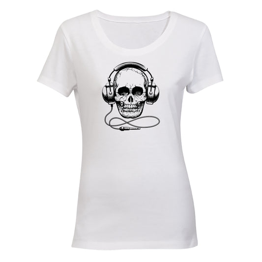 Headphone Skull - Ladies - T-Shirt - BuyAbility South Africa