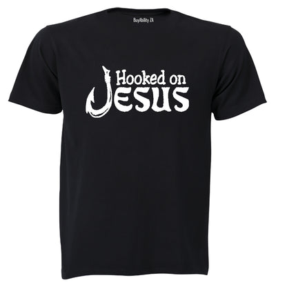 Hooked on Jesus - Adults - T-Shirt