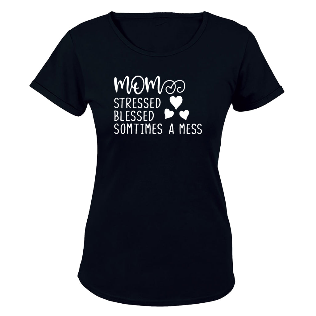 Mom - Stressed. Blessed - Ladies - T-Shirt - BuyAbility South Africa