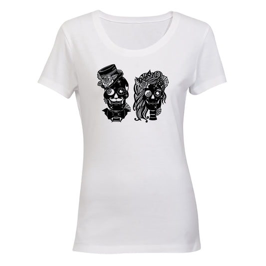 Mr & Mrs - Skulls - Ladies - T-Shirt - BuyAbility South Africa