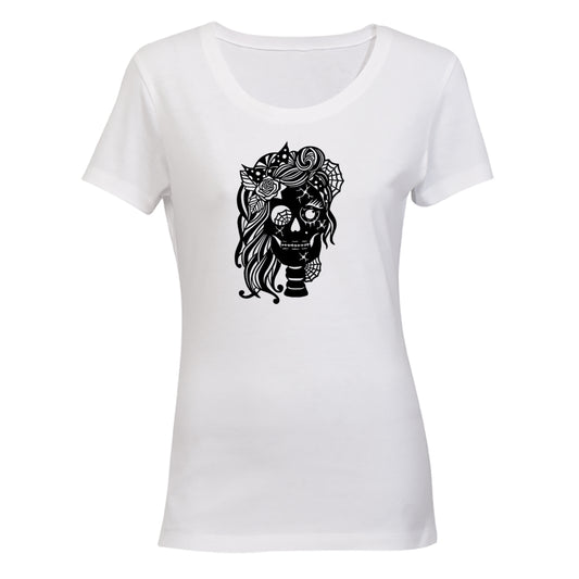 Mrs Halloween Skeleton - Ladies - T-Shirt - BuyAbility South Africa