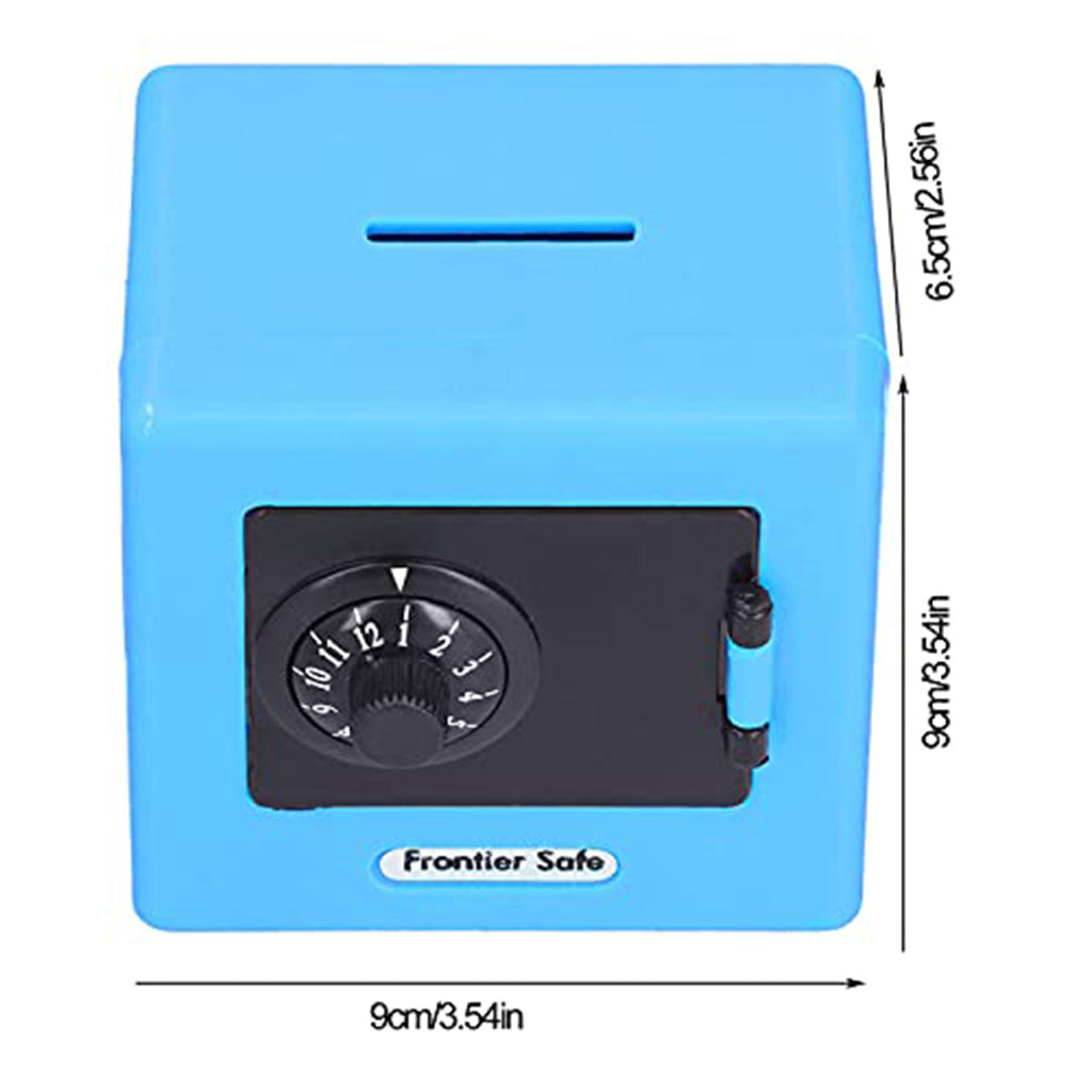 Mini Piggy Bank Safe - Blue