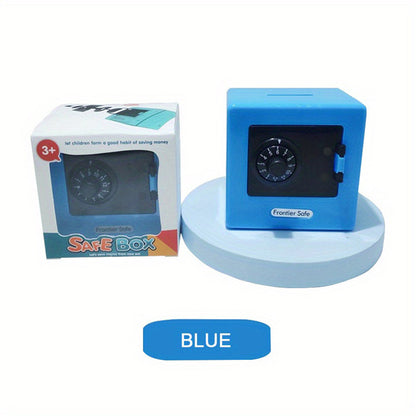 Mini Piggy Bank Safe - Blue