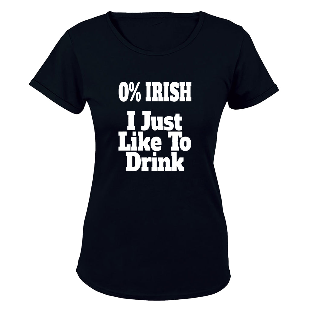 0% Irish - St. Patricks - Ladies - T-Shirt - BuyAbility South Africa