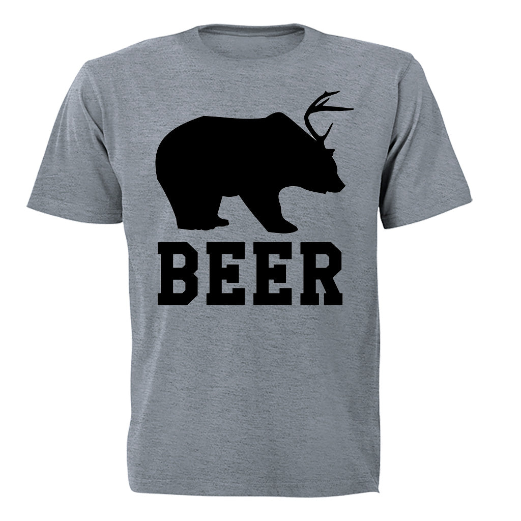 Beer - Bear + Deer - Adults - T-Shirt - BuyAbility South Africa
