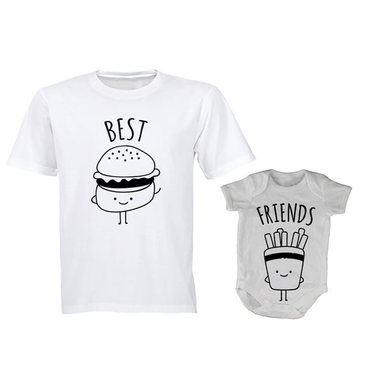 Best Friends - Burger & Fries - Daddy | Baby Grow - BuyAbility South Africa