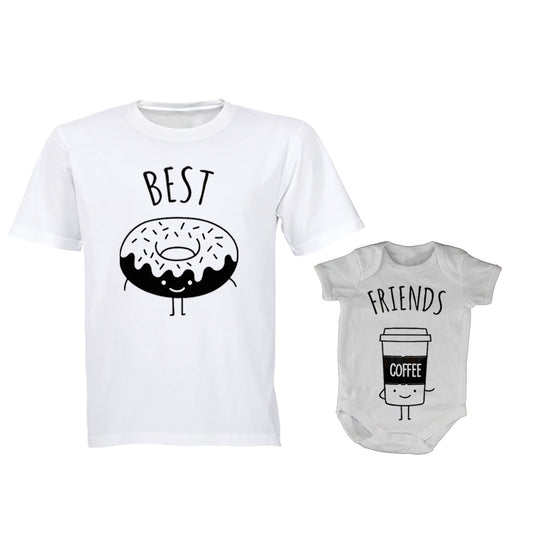Best Friends - Doughnut & Coffee - Daddy | Baby Grow - BuyAbility South Africa