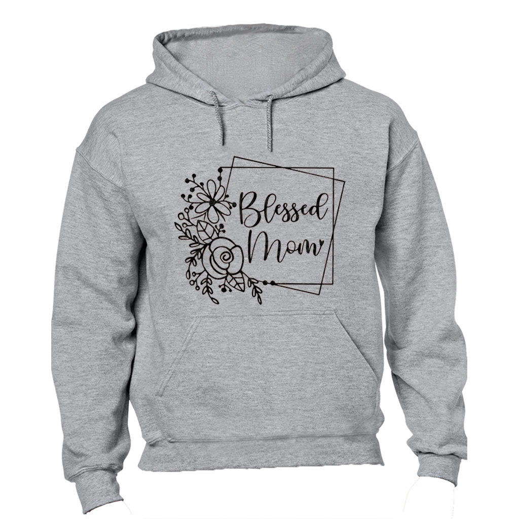 Blessed Mom - Square - Hoodie - BuyAbility South Africa