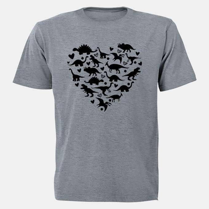 Dinosaur Heart - Adults - T-Shirt - BuyAbility South Africa